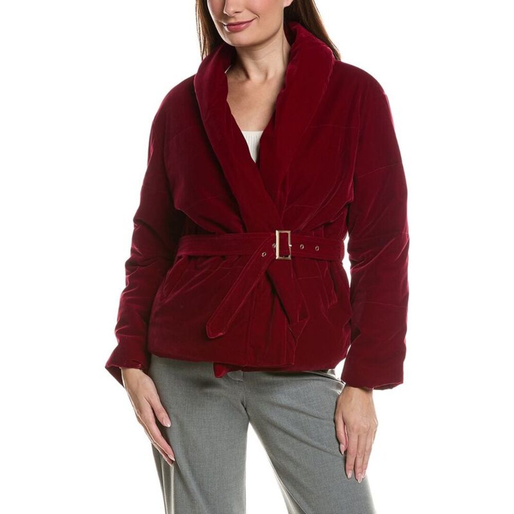 Pascale La Mode Womens  Puffer Short Jacket, Red